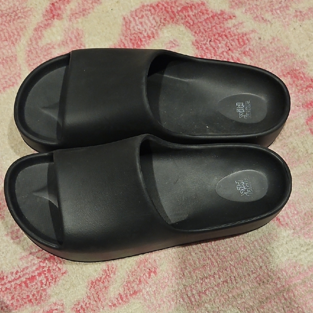 Black Slide Sandals